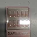 Glamnetic Press On Nails - Delicate Touch | Glazed Medium Coffin Nude Fake Nails with Ombr, Salon Quality Neutral Nails | 15 Sizes - 30 Nail Kit with Glue