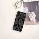 Lovmooful Compatible for iPhone 14 Pro Case Cute Cool Cherry Black Design for Girls Women Soft TPU Shockproof Protective Girly for iPhone 14 Pro-Cherry