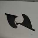 Surfboard Fin Set, 2 (2 side big+1small center fin Style), Stronger Nylon Construction with Screws, Wax Comb and Key