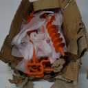 2025 Heavy Duty Ground Anchors Screw in - Tent Stakes Heavy Duty, Orange Spiral Stakes for Trampoline, Camping & Hard Ground, Mobile Home Anchors (12PCS,15in)