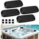 4 Pcs Hot Tub Headrest for Master Spa 2009+, Master Spa Pillow Replacement Fits Clarity, Legacy Whirlpool, Twilight Series, Replaces X540720 / HTCP8-05-0094 / MASX540720, Durable EVA, Dual-Pin Design