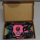 PoyPet 2019 Upgraded No Pull Dog Harness with 4 Snap Buckles, Reflective with Front & Back 2 Leash Hooks and an Easy Control Handle [NO Need Go Over Dogs Head] (Pink,S)