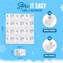 Shipping Cold Packs Dry Ice for Shipping Frozen Food, Flexible Cold Ice Pack Sheets for Coolers, Long Lasting Freezer Ice Packs 14'' X 13'' 144Cells