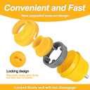 2 Sets of PVC Thread Maker Tool for Electric Drill, Plastic Pipe Tap Die Set With 2PCS PTFE Tape, PVC Pipe Threader Set With 3 Sizes Thread Die, Pipe Threader Plumbing Tool for Pipe Threaders