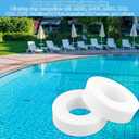 8pcs Pool Cleaner Climbing Ring Compatible with Dolphin M200/M400/M500, Nautilus/CC Plus, DX3/DX4/DX6, White Wheels Rings Replacement Part for Pool Cleaner