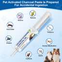 Activated Charcoal for Dogs & Cats, Pet Emergency Toxin Absorber, Aids Digestive System Recovery, Pet First Aid Kit, 60 ml