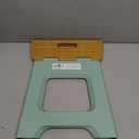 Vigar Compact Step Stool Foldable, 12-1/2-inch Step Stools for Adults up to 330 Pound, Lightweight Stool, Non-Slip Folding Step Stool, Bamboo Print on Top, Vintage Green