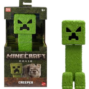 Mattel Minecraft Large-Scale Action Figure, 12-inch Posable Creeper Toy Collectible Inspired by A Minecraft Movie Mattel Minecraft Large-Scale Action Figure, 12-inch Posable Creeper Toy Collectible Inspired by A Minecraft Movie