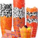 500 Counts Halloween Tulip Cupcake Liners Birthday Party Muffin Cupcake Baking Liners Grease Proof Cake Liner Holders for Fall Christmas Halloween Birthday Party