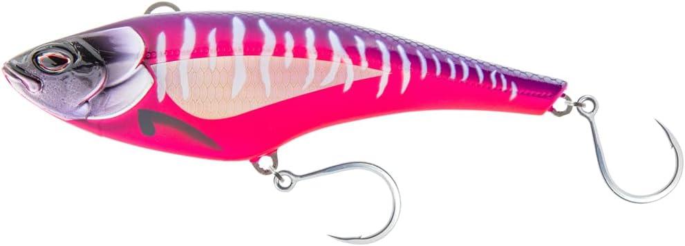 Madmacs 200mm High Speed Sinking 8" Trolling Lure for Bluefin Tuna Yellowfin Wahoo and Mahi Mahi (Hot Pink Mackerel)