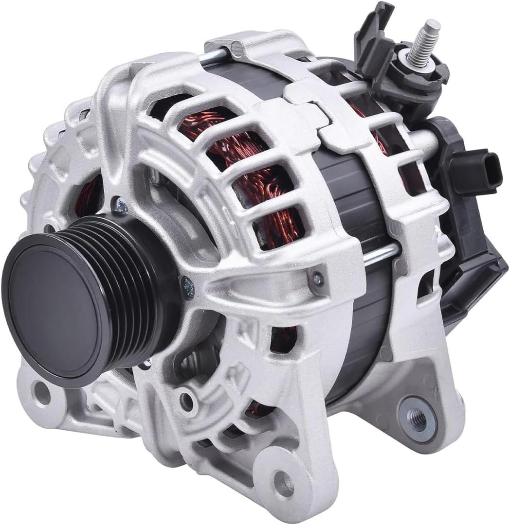 Alternator Replacement 23100-6LX0A Compatible With Nissan Sentra 2020 2021 2022 2023 2024 2025 S, SR, SV 2.0L L4 - Gas 12V 120A 6-Groove Clutch Pulley Clockwise