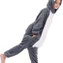 WAFUNNE Animal Onesie Costume for Kids Child Boys Girls Womens Mens Cosplay Halloween Dog Husky (120(for height=3'6"-3'10"))