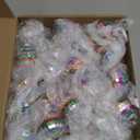 BBTO 24 Pieces Mini Christmas Disco Balls 70s Party Decor Christmas Tree Decoration Hanging Reflective Mirror Disco Ball Decoration for Birthday Party Decor(1.97 Inch,Colorful)