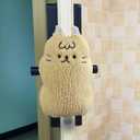 Decorative Door Stopper, Cute Cat Door Stop, Mount on The Door Keep Door Open for Your Dog or Cat Come and Go Freely, Anti Pinch Door Slam Stopper