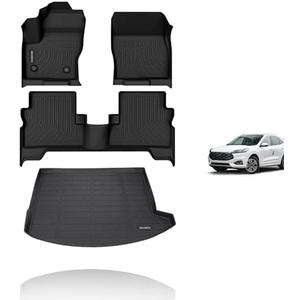 KELCSEECS Floor Mats & Cargo Liner Custom for 2013 2014 2015 2016 2017 2018 2019 Ford Escape All Weather Car Mats Trunk Mat Floor Liners Ford Escape Floor Mats Accessories