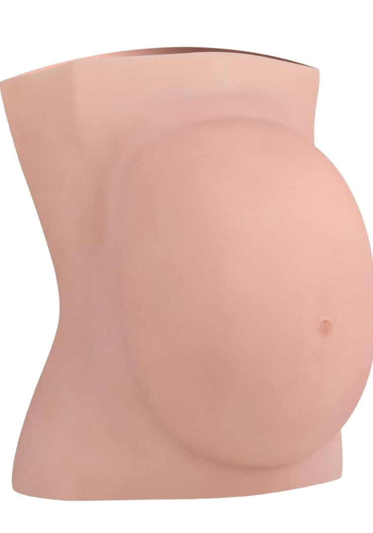 EQAIWUJIE Silicone Fake Pregnancy Belly Fake Pregnant belly silicone Artificial Belly Party Costume