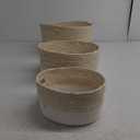 Baskets, Set of 3 for Home, Office, Dorm Room, Living Room, Bedroom, Bathroom, Nursery Storage and Organization (GRAY)11x9/13x10/14x12 inch