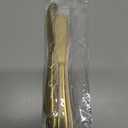 JASHII 6-pieces Stainless Steel Spreader Knife, Shiny Peanut Butter Knives Butter Knife Spatulas Spreader and Curler for Spreads Butter Cheese and Condiments - Gold