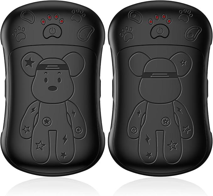 Pack of 2 Electric Hand Warmers Pocket Warmer Reusable 6000 mAh Rechargeable Pocket Oven Magnetic Hand Warmers Outdoor Camping Heating Gifts for Men Women Children