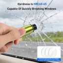 3 in 1 Car Safety Hammer Seatbelt Cutter and Survival Whistle, Safe Transparent Lid Window Breaker Seatbelt Cutter Underwater, 3-Pack Emergency Keychains car Window Breaker Tool,Glass Breaker for Cars