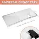 Universal Grease Tray with Catch Pan for Nexgrill 720-0888s 720-0888 720-0896, 3/4/5 Burner Gas Grill , Adjustable Drip Pan for Expert ,Charbroil, Dynaglo, Kenmore, BHG, Grill Master Backyard Uniflame