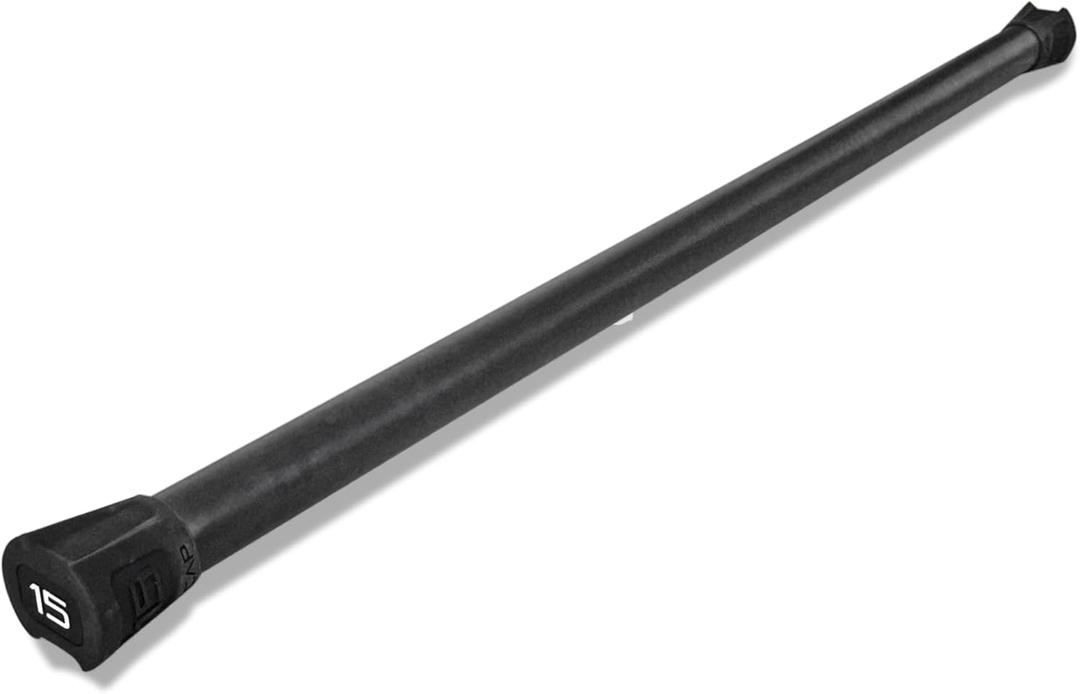 CAP Barbell Weighted Body Bar, 15 LB, Black, 15 Pounds