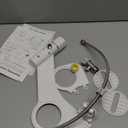 Ultra-Slim Bidet, Stainless Steel Inlet (White)