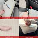 BOPUOVRE Linen Car Seat Covers Front Seat Covers Breathable Cloth Fabric Car Seat Protector - Universal Fit for Cars, Vans, SUVs, Trucks - 2 Units - Beige