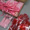 36 Sets Valentine Appreciation Gifts for Employees Coworkers Valentine Team Staff Gifts Bulk Include Ballpoint Pens Heart Keychain Pin Inspirational Greeting Card and Organza Bags