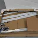 VIZ-PRO Double-Sided Magnetic Mobile Whiteboard, 60 x 48 Inches, Rolling Dry Erase Board Easel Stand on Wheels with Aluminium Frame for School Office Home 5' x 4'