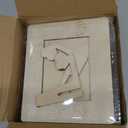 Geelin 12 Sets Valentine's Day Wooden DIY Picture Frames Craft, Unfinished Heart Photo Frames to Paint for Valentine's Day Craft Art, Home Decor, Classroom Activities, Party Games(Classic)