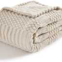 lifein Throw Blanket for Couch-Soft Boho Bed Throw Blanket, Beige Fleece Cute Tan Fluffy Lightweight Cozy Blanket for Spring(60x80,Khaki)