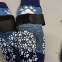 EXPAWLORER Anti-Slip Dog Socks-Double Sides Grips Traction Control on Hardwood Floor,Dog Shoes for Hot/Cold Pavement,Best Paw Protector,Prevents Licking,for Puppy Small Medium Large Senior Dogs (Small (6 Count), Blue)