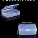 Clear Plastic Playing Card Boxes Snaps Closed Poker Gaming Playing Card Deck Cases Holder Plastic Storage Box Clear Trading Card Box Card Storage Organizer for Bank Business Card (10Pcs)