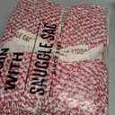 Snuggle Sac Red Throw Blanket for Couch, Super Soft Warm Christmas Red Blankets Cozy Knit Fuzzy Plush Lightweight Throws for Sofa, Bed, Camping, Heather Red, 50x60 inches