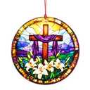 He is Risen Easter Decor – Religious Easter Cross Decoration for Home, Catholic Gifts, Christian Religious Decorations, Easter Basket Stuffers and Small Tree Ornament