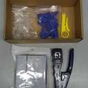 RJ45 Crimp Tool Kit Pass Thru Ethernet Crimper for Cat5e Cat6 Cat6a 8P8C Modular Connectors, All-in-One Cat6 Crimping Tool and Tester(9V Battery Not Included)