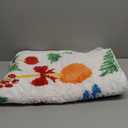 Drydiet 2 Pcs Christmas Bathroom Rugs Set Soft Plush Christmas Snowman Bath Mat Non-Slip Backing Washable Absorbent for Bathroom Decorative Carpet Xmas Winter Indoor Party Favors Decor 20 x 47 Inch