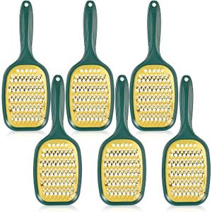 LemonRoad 6 Pcs Graters for Kitchen Stainless Steel Handheld Zester Double-sided Graters Christmas Cooking Utensils Gifts for Kitchen Cheese Chocolate Spices