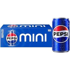 Pepsi Soda, 7.5 Ounce Mini Cans, (10 Pack) 