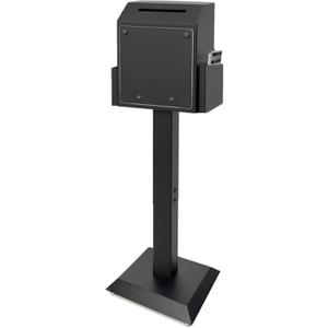 Suggestion Box with Stand, Floor Standing Offering Box, Heavy Duty Metal Locking Ballot Collection Safe Box for Voting Charity Donation Church Election Ballet Event