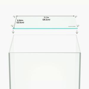 LANDEN Glass Aquarium Lid with Clips for 60x45cm 30 Gallon Rimless Tank