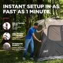 Coleman 4 Person Instant Camping Tent with 1-Minute Setup