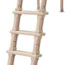 VEVOR Swimming Pool Ladder, Inclined 5-Step Double Handrails Stair, Non-slip Heavy Duty Step, Load Capacity 300 lb, for 48-54" Inground & Above-ground Pools of Any Deck Surface Indoor & Outdoor, Taupe