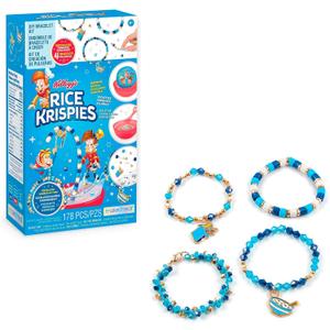 Make It Real: Kellogg's Cerealsly Cute - Rice Krispies - DIY Bracelet Kit, 178 pcs, Snap-Crackle-Pop Charms, Create 4 Cereal Themed Bracelets, Tweens, Girls & Kids Ages 8+ Make It Real: Kellogg's Cerealsly Cute - Rice Krispies - DIY Bracelet Kit, 178 pcs, Snap-Crackle-Pop Charms, Create 4 Cereal Themed Bracelets, Tweens, Girls & Kids Ages 8+