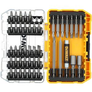 DEWALT Screwdriver Bit Set with Tough Case, 45-Piece (DW2166), Grey/Silver Screwdriving Set with Tough Case