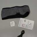 Sleep Headphones Bluetooth 6.0 Headband, 20H Playtime Headband Headphones with HD Stereo Speakers, Sports Wireless Earphones for Side Sleepers Workout Yoga Travel Meditation, Gifts for Women Men (LightGrey)