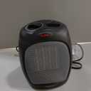 Amazon Basics Ceramic Space Heater, Portable Indoor Heating Solution, With Overheat and Tip-Over Protection, Thermostat, Non-Oscillating, 1500W, 7.52"D x 6.34"W x 9.45"H, Black