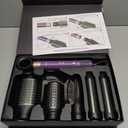 7 in 1 Blow Dryer Brush Set  Hot Air Styler for Fast Drying, Curling, Straightening & Volumizing  Ionic Hair Dryer Brush with 1500W Power  No Heat Damage for All Hair Types  Lilac