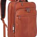 Kenneth Cole REACTION Out Of The Bag Manhattan Colombian Leather RFID 15.6" Laptop Briefcase (Cognac)